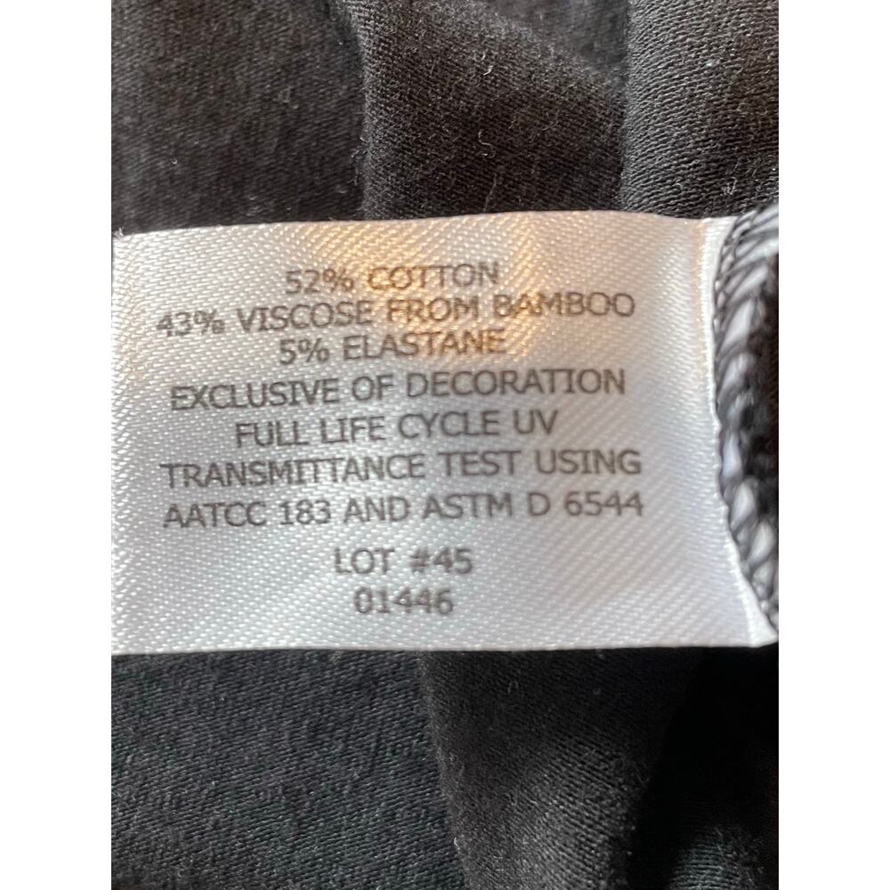 Coolibar UPF 50+ Sun Protection Bamboo Cotton Dress Sz L Lace Up Front Black - Picture 7 of 12